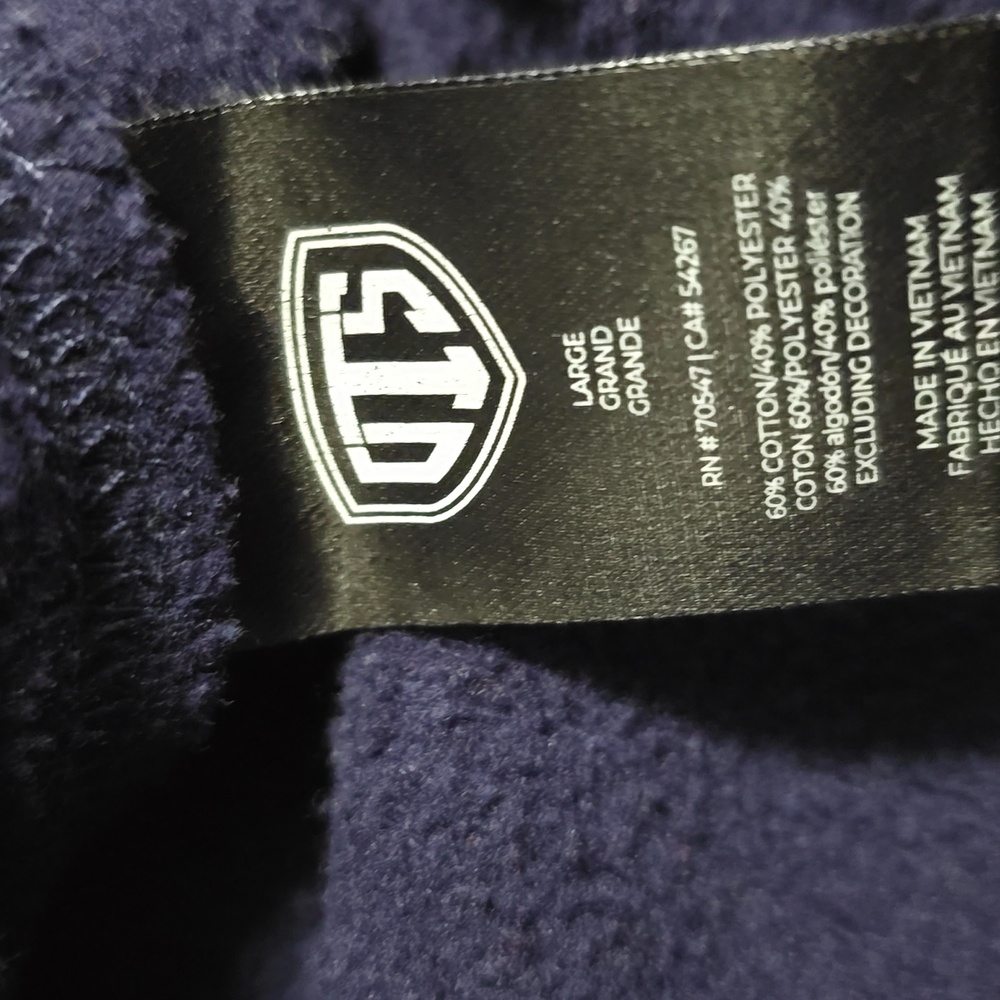 Seattle Seahawks Mens Navy Sweatshirt w/ Team Logo. Large - Picture 5 of 7